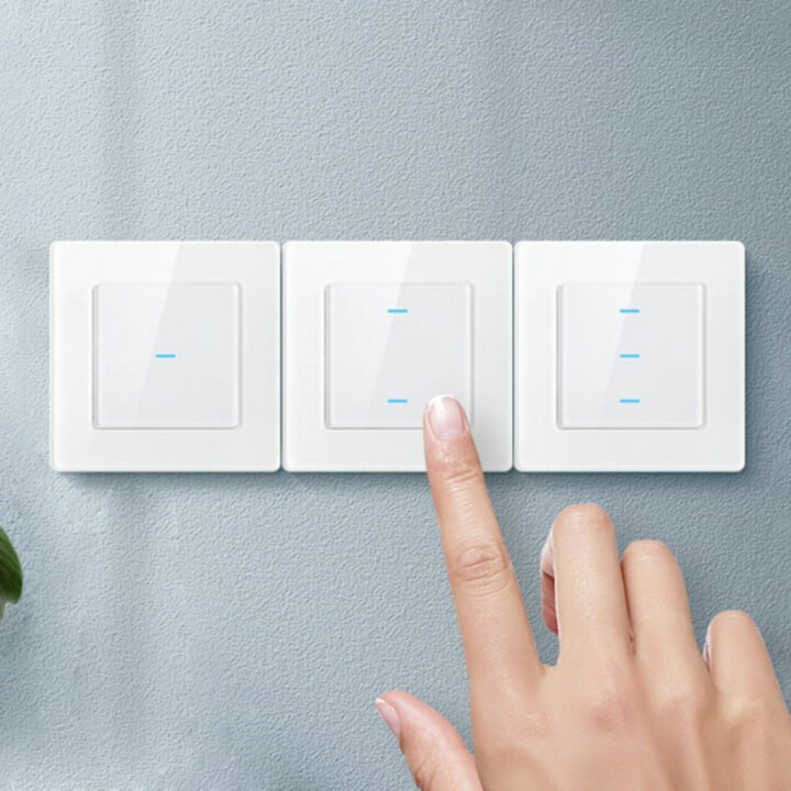 Avatto N-TS10-W3 3 bouton WiFi Smart Touch Interrupteur blanc