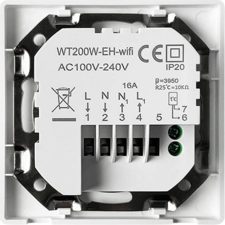 Avatto WT200-BH-3A-W Wifi Smart White White