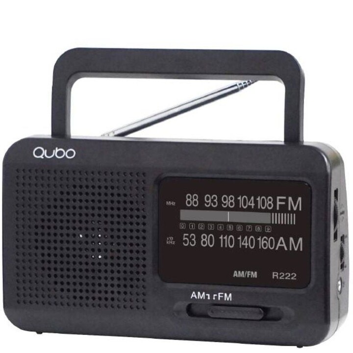 Qubo R-222 Portable Radio/ Black