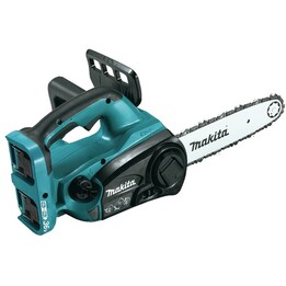 Motosierra inalámbrica alimentada por dos baterías de iones de litio de 18 V