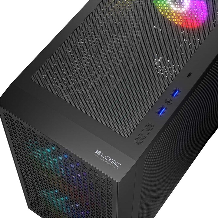 Logic DART PRO ARGB MINI Caja USB-C negro
