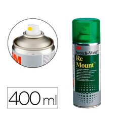 Colla rimontante spray 3M, adesivo riposizionabile all´infinito, flacone da 400 ml.