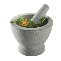 Gefu CRUNCHY granite mortar grey 17 cm
