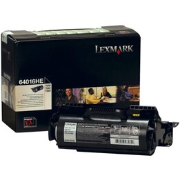 Cartucho de tóner láser de Lexmark, original, negro, 64016he