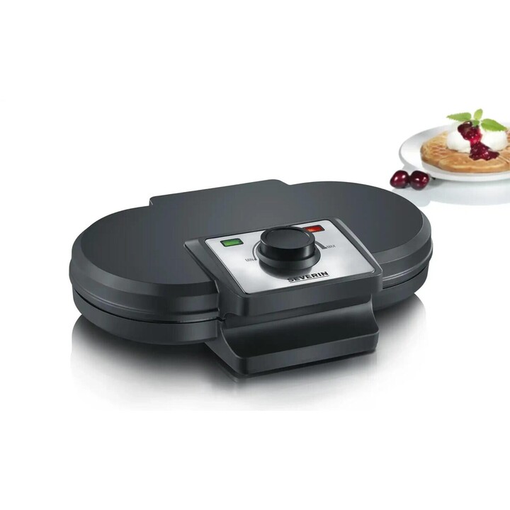 Máquina de waffle SEVERIN WA 2106, preta
