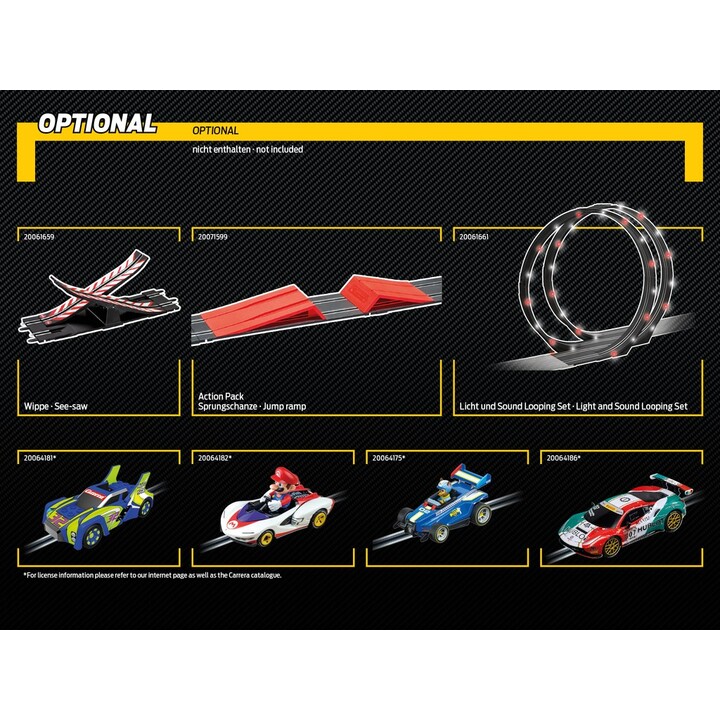 Carrera GO!!! DTM High Speed Showdown circuit de course noir, bleu et rouge