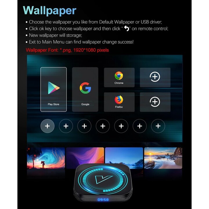 Vontar H618 4Go/32Go 4K Android 12.0 - Android TV