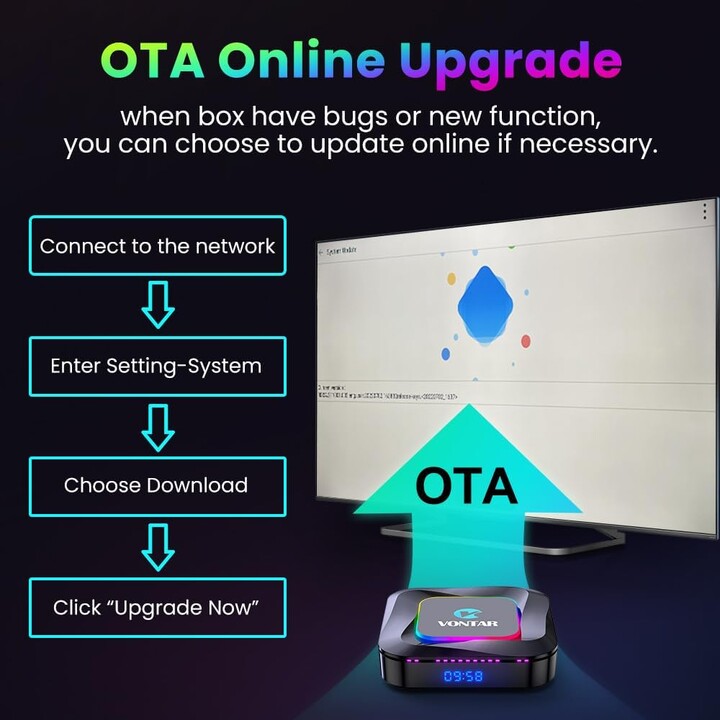 Vontar R3 RK3528 4GB/64 GB WiFi6 Android 13.0 - Android TV
