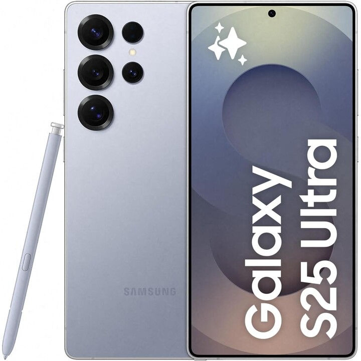 Samsung Galaxy S25 Ultra S938, 12 GB+512 GB, Galaxy AI, 200 -Megapixel -Kamera, Stift, Titaniumblau