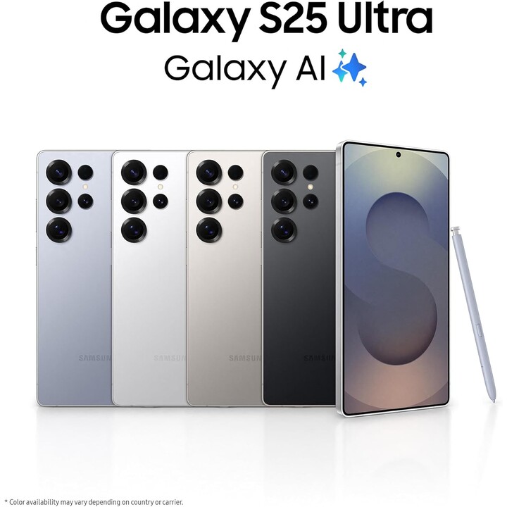 Samsung Galaxy S25 Ultra S938, 12GB+512GB, Galaxy AI, 200MP Camera, S Pen Included, Titanium Blue