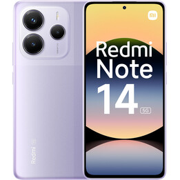 Xiaomi Redmi Note 14 5G, 6+128 GB, sistema de cámara AI de 108MP, batería de 5500 mAh, características de IA, púrpura