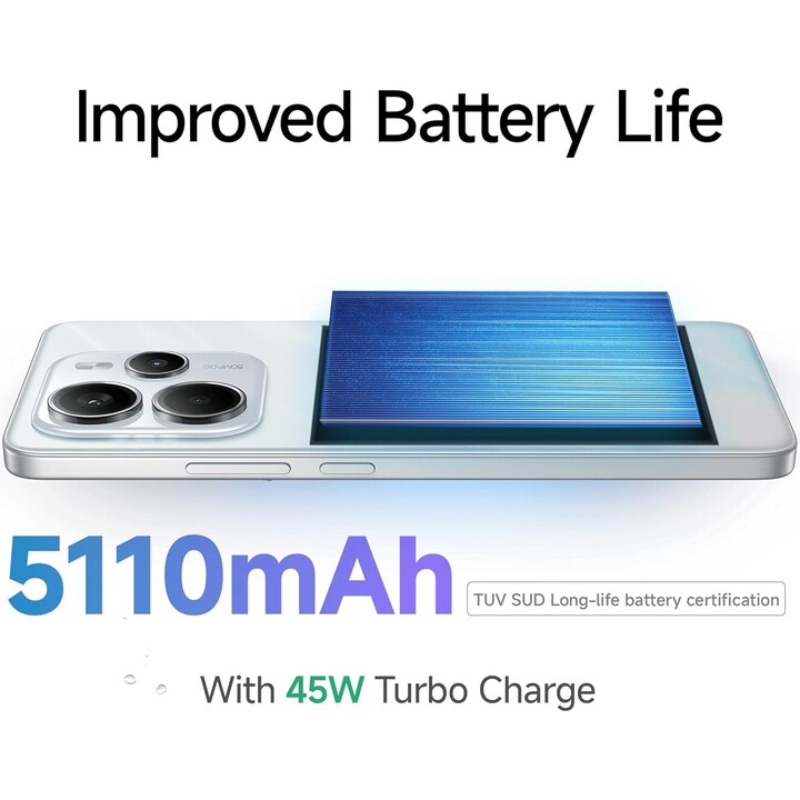 Xiaomi Redmi Note 14 5G, 6+128 GB, sistema di telecamere AI da 108 MP, batteria da 5500 mAh, caratteristiche AI, viola