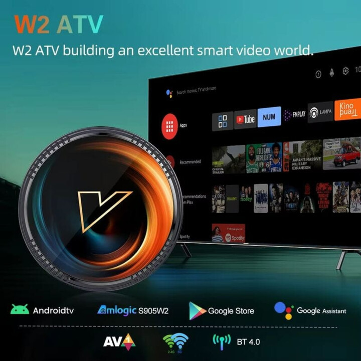 Vontar W2 ATV S905W2 4GB/32GB Dual WiFi Android 11.0 - Android TV