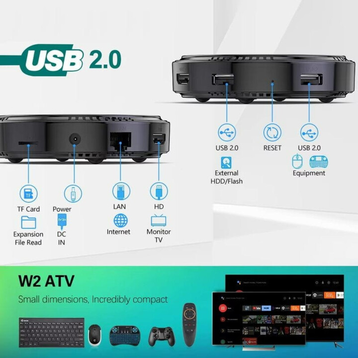 Vontar W2 ATV S905W2 4GB/32GB Dual WiFi Android 11.0 - Android TV