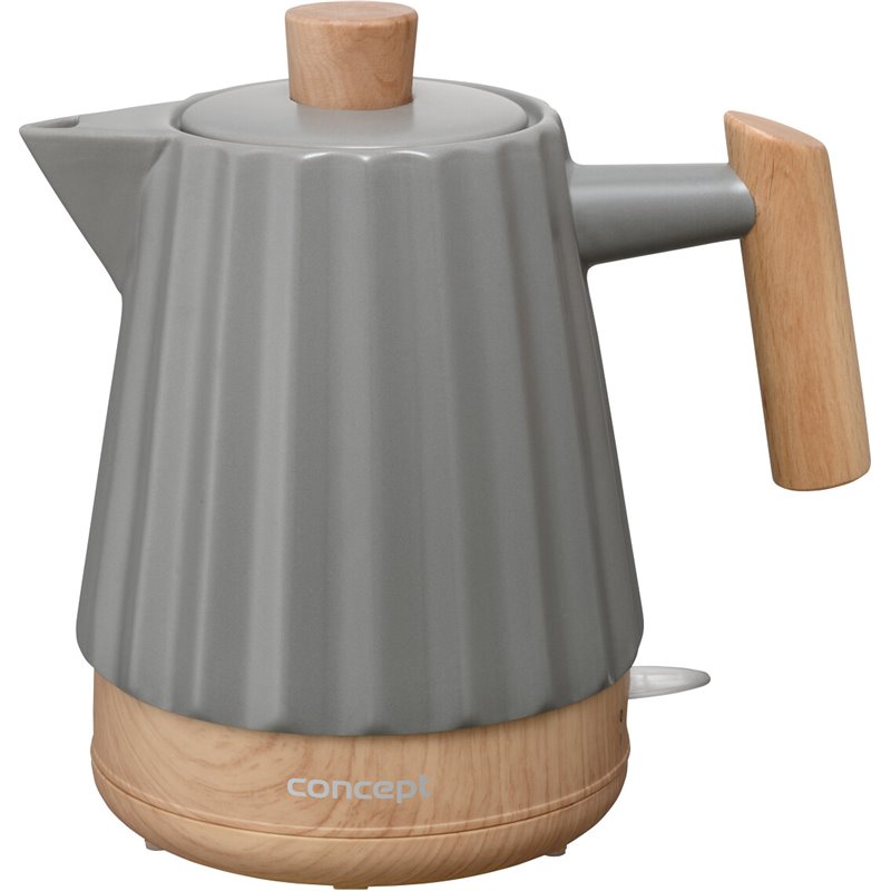 Ceramic Electric Kettle 1.5 L, concepto de gris oscuro RK0092