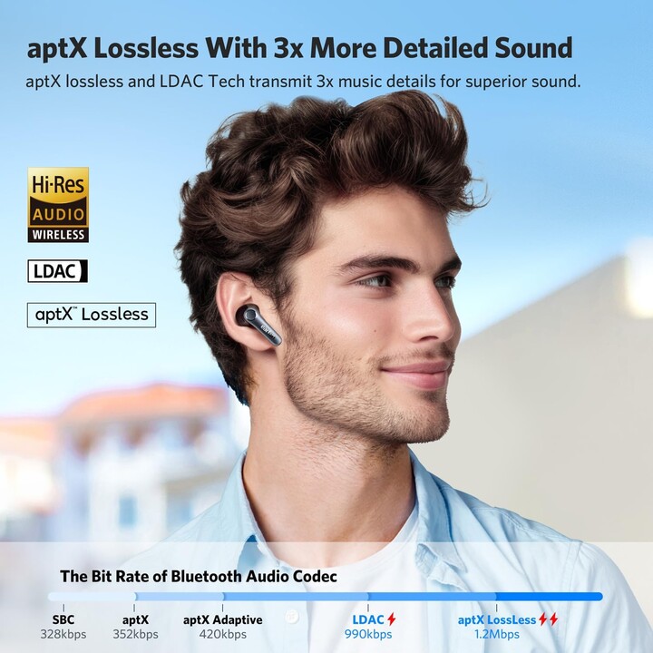 Earfun Air Pro 4 ANC QuietSmart 3.0 Blue - Bluetooth Headphones