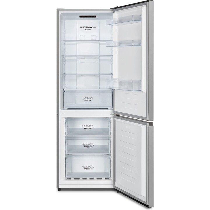 Gorenje NRK6182PS4 frigorifero e congelatore Libera installazione 292 LE Grigio