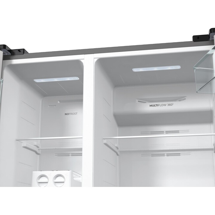 Gorenje NRR9185EAXL nevera puerta lado a lado Independiente 550 L E Plata