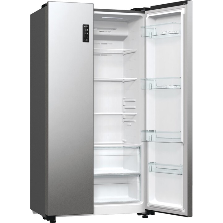 Gorenje NRR9185EAXL nevera puerta lado a lado Independiente 550 L E Plata