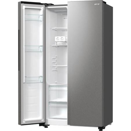 Gorenje NRR9185EAXL nevera puerta lado a lado Independiente 550 L E Plata