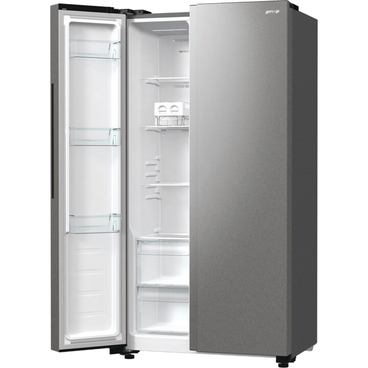 Gorenje NRR9185EAXL nevera puerta lado a lado Independiente 550 L E Plata