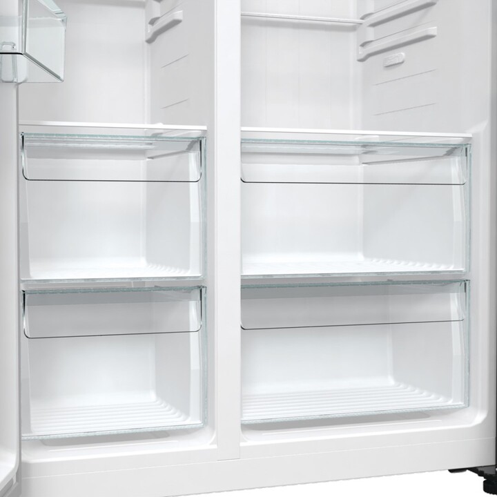 Gorenje NRR9185EAXL nevera puerta lado a lado Independiente 550 L E Plata