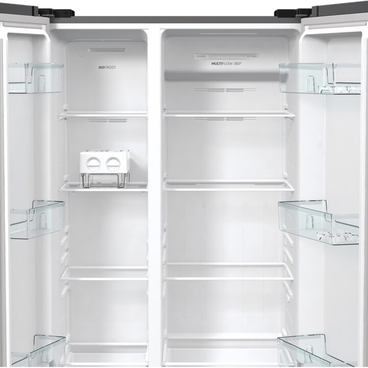 Gorenje NRR9185EAXL nevera puerta lado a lado Independiente 550 L E Plata
