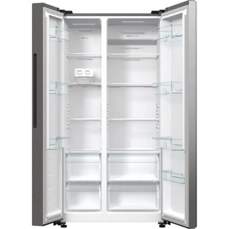 Gorenje NRR9185EAXL nevera puerta lado a lado Independiente 550 L E Plata
