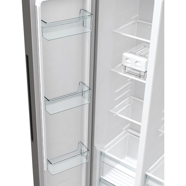 Gorenje NRR9185EAXL nevera puerta lado a lado Independiente 550 L E Plata
