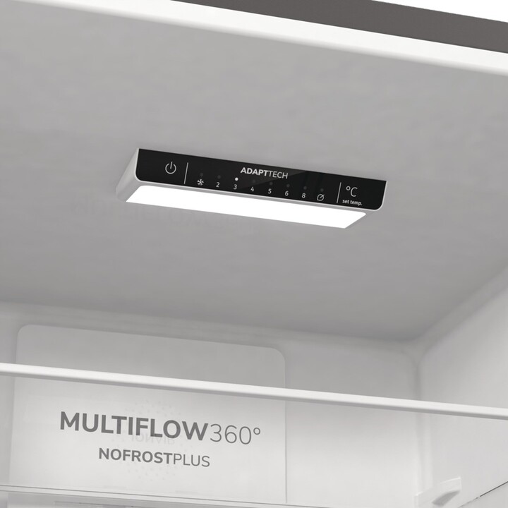 Gorenje NRK6202EXL4 Geladeira e freezer autônomo 331 L Classe E cinza