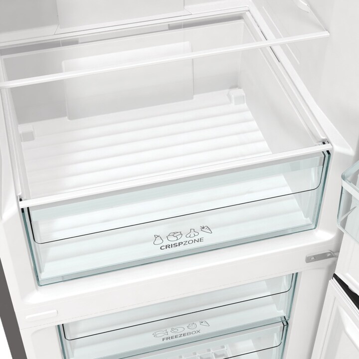 Gorenje NRK6202EXL4 Geladeira e freezer autônomo 331 L Classe E cinza