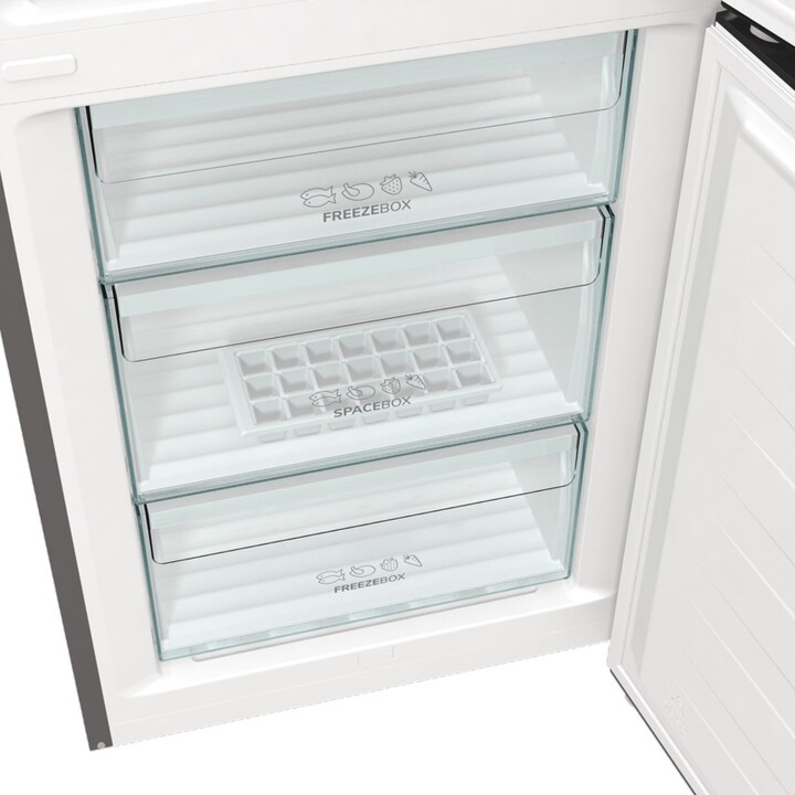 Gorenje NRK6202EXL4 Geladeira e freezer autônomo 331 L Classe E cinza