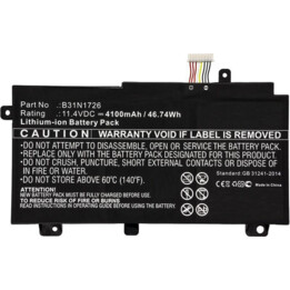 Batterie pour ordinateur portable Coreparts 11,4 V 3900 mAh 44 Wh pour Asus