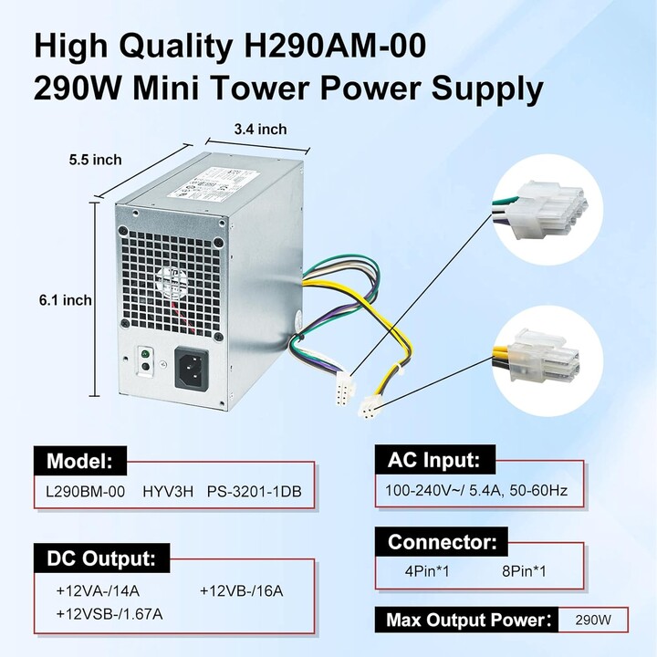 Dell 290w power supply