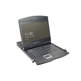 Console modulare Digitus con TFT da 19" (48,3 cm), KVM a 8 porte e touch panel, tastiera inglese (USA)