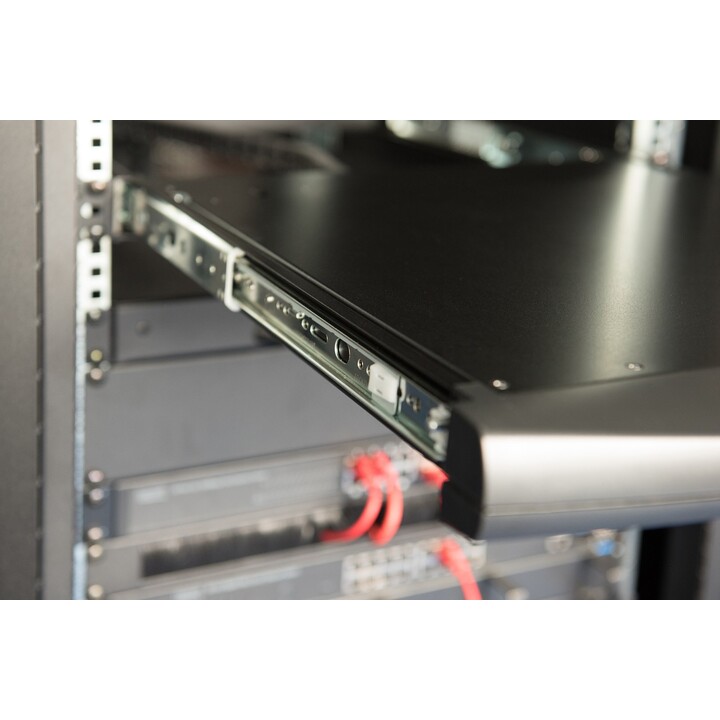 Digitus Consola modular con TFT de 19" (48,3 cm), KVM de 8 puertos y panel táctil, teclado inglés (US)