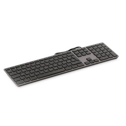 Teclado numérico USB Windows KB-3421, 110 teclas, 2x USB, alumínio, sistema operacional Windows, cinza espacial - Italiano