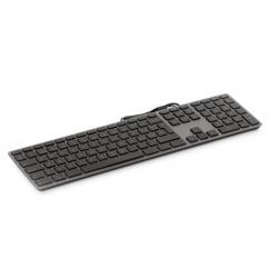 Clavier numérique USB Windows KB-3421, 110 touches, 2x USB, aluminium, Windows OS, gris sidéral - Italien