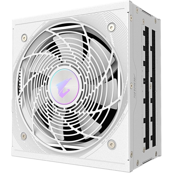 Alimentatore GIGABYTE AORUS ELITE P1000W ICE - PCIe 5.0, 80 PLUS Platinum, design completamente modulare, ventola
