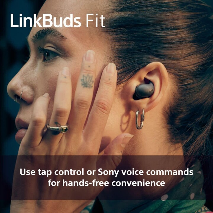 Casque sans fil Sony LinkBuds Fit/ avec microphone/ Bluetooth/ Vert