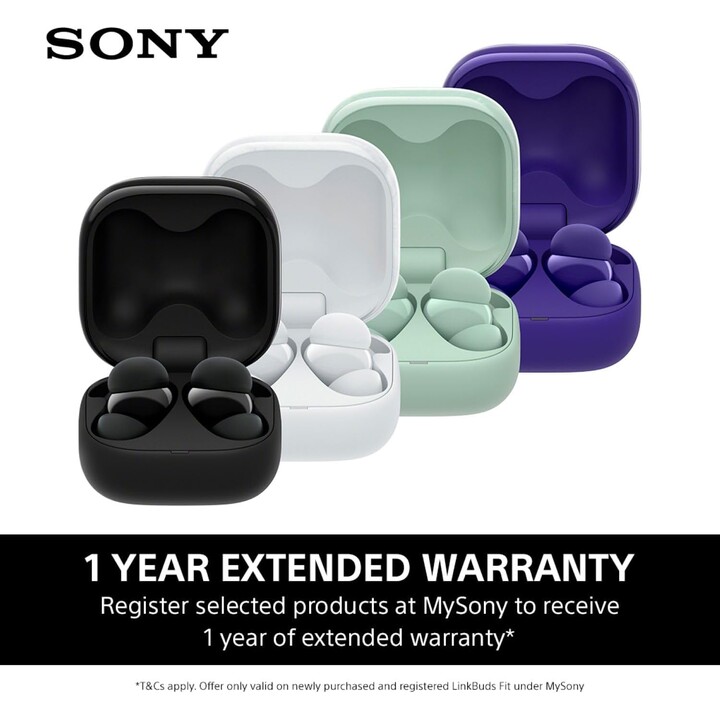 Sony LinkBuds Fit kabellose Kopfhörer/mit Mikrofon/Bluetooth/Weiß
