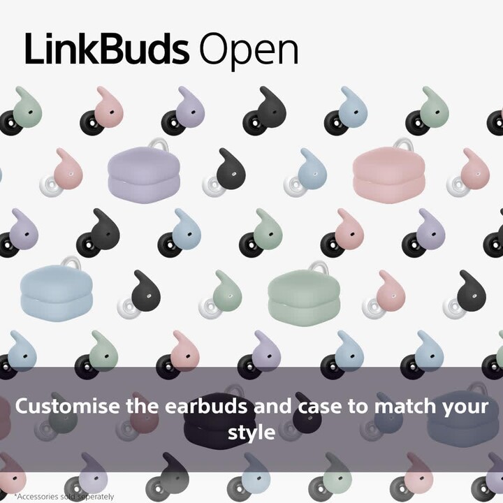 Cuffie wireless Sony LinkBuds Open/con microfono/Bluetooth/viola