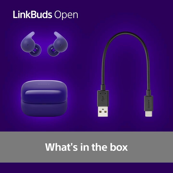 Cuffie wireless Sony LinkBuds Open/con microfono/Bluetooth/viola
