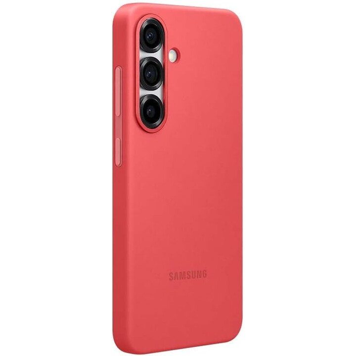 Capa de silicone Samsung para Galaxy S25 (Vermelho)