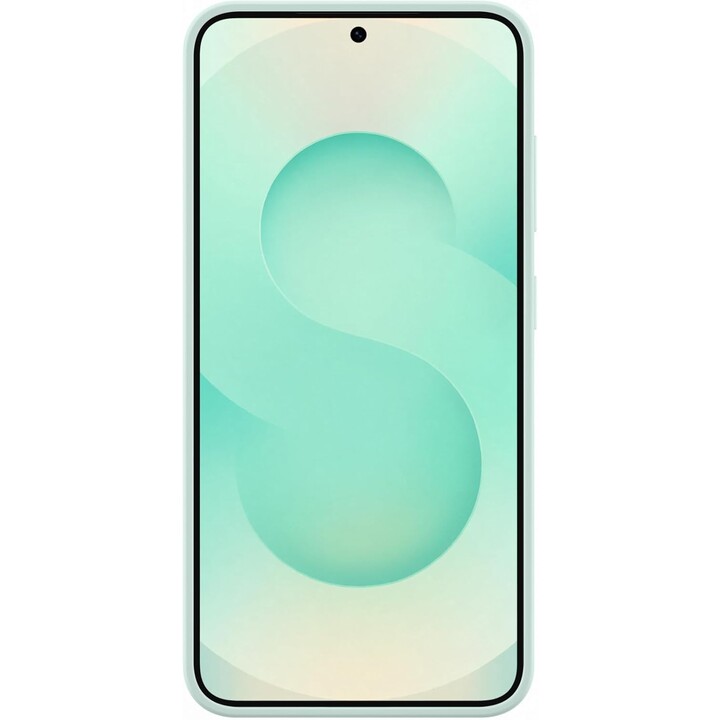 Custodia in silicone Samsung per Galaxy S25 (menta)