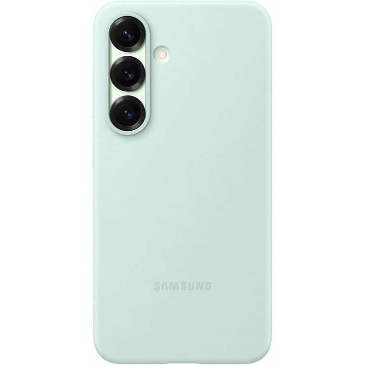 Capa de silicone Samsung para Galaxy S25 (menta)