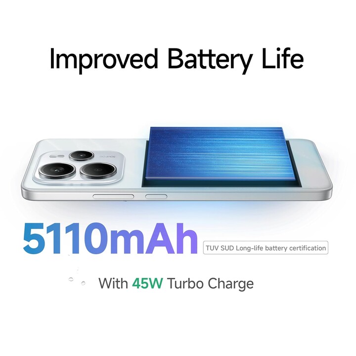Xiaomi Redmi Nota 14, 8+256 GB, 108MP Sistema de câmera AI, bateria de 5500mAh, recursos de IA, roxo