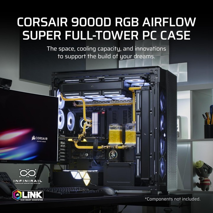 Flux d´air Corsair iCUE 9000D RGB Noir
