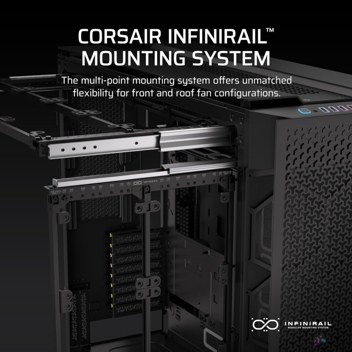Flux d´air Corsair iCUE 9000D RGB Noir