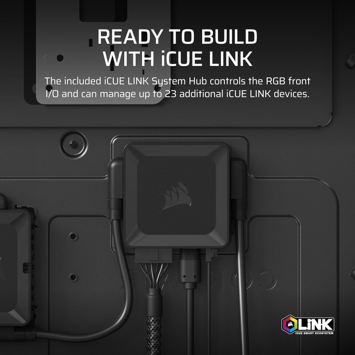Flux d´air Corsair iCUE 9000D RGB Noir